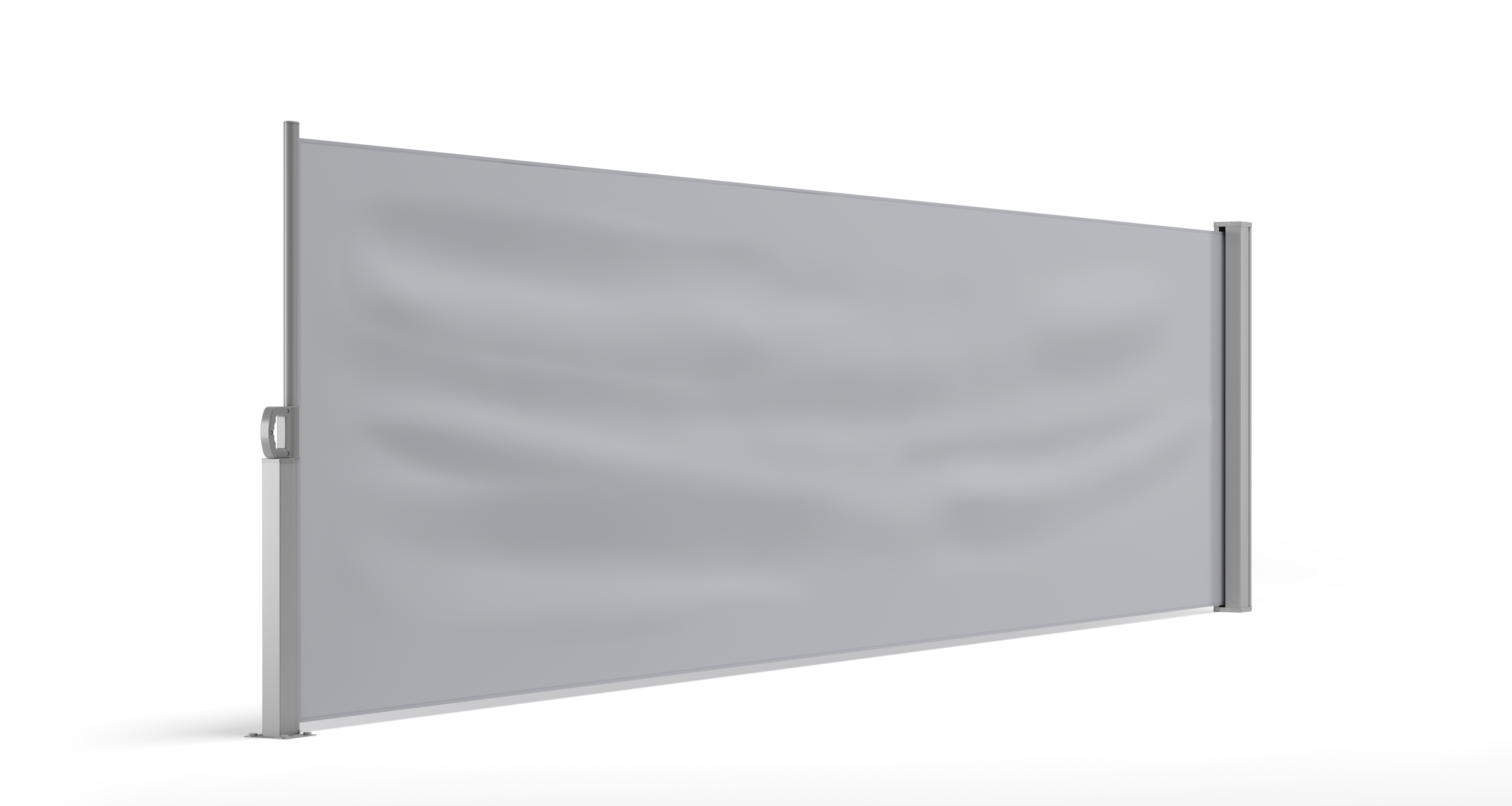 Seitenmarkise VIA 100 x 400 cm grau