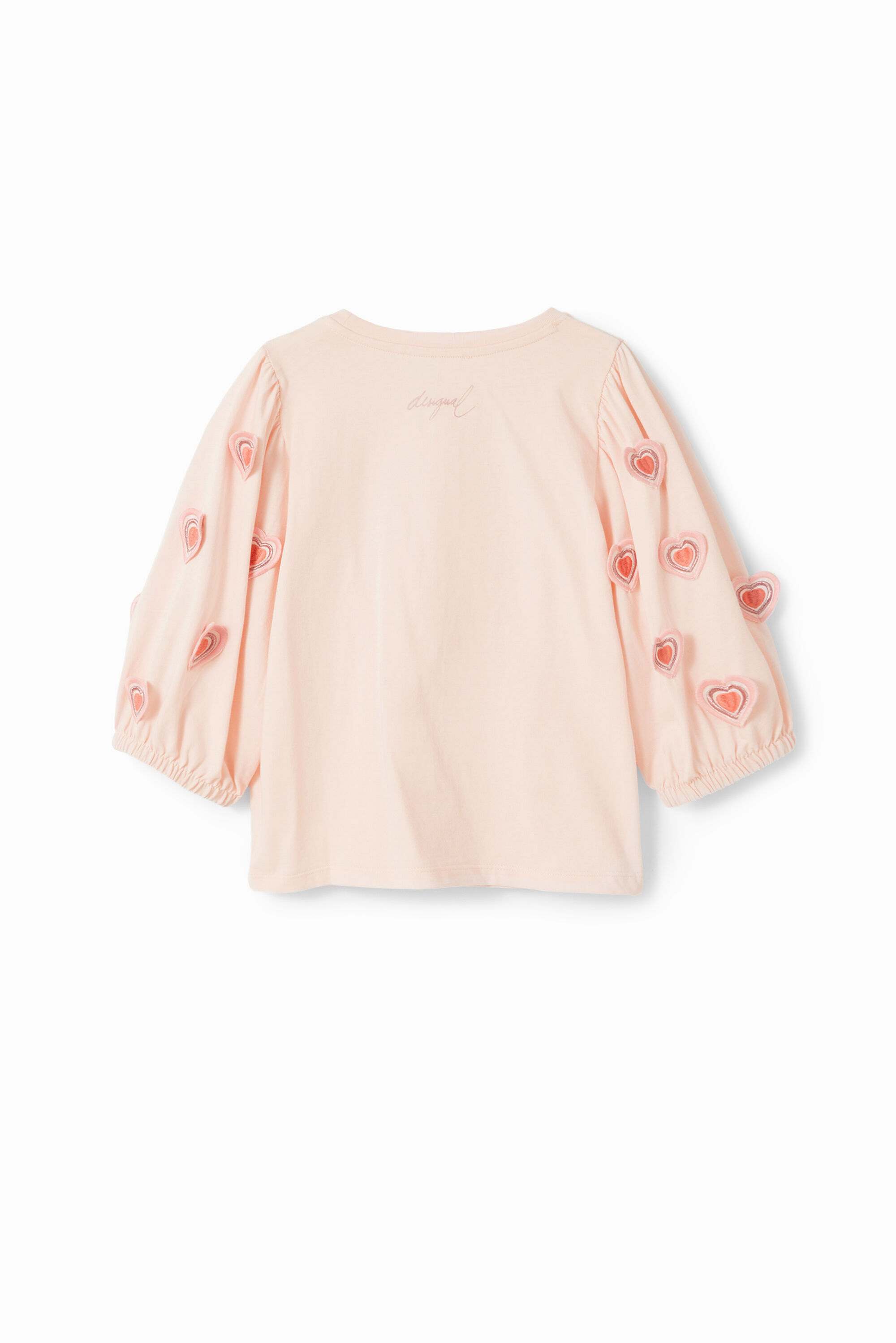 T-shirt froncé cœurs