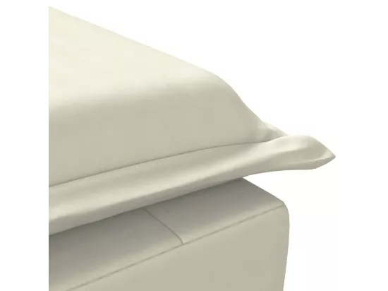 Chaise longue de massage avec traversin crème velours