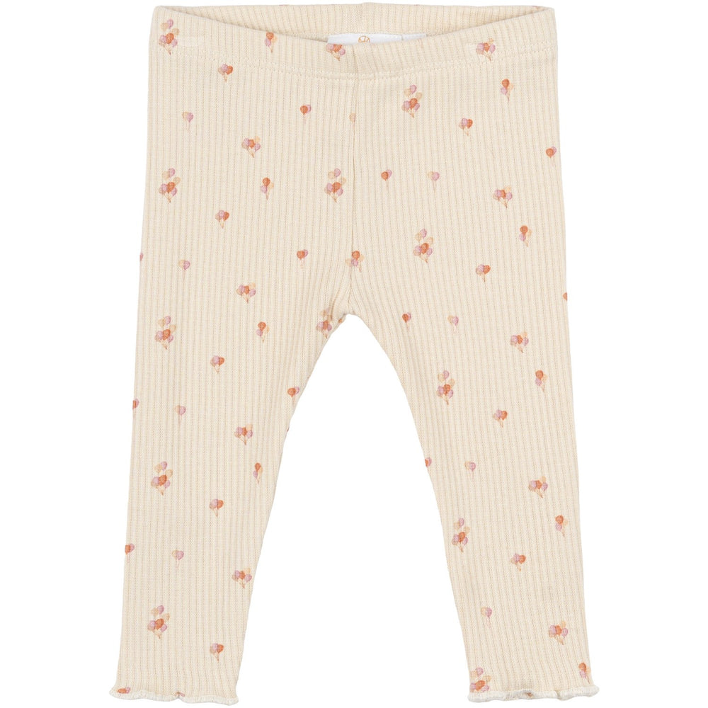 Køb THE NEW Siblings White Swan AOP Noella Rib Leggings