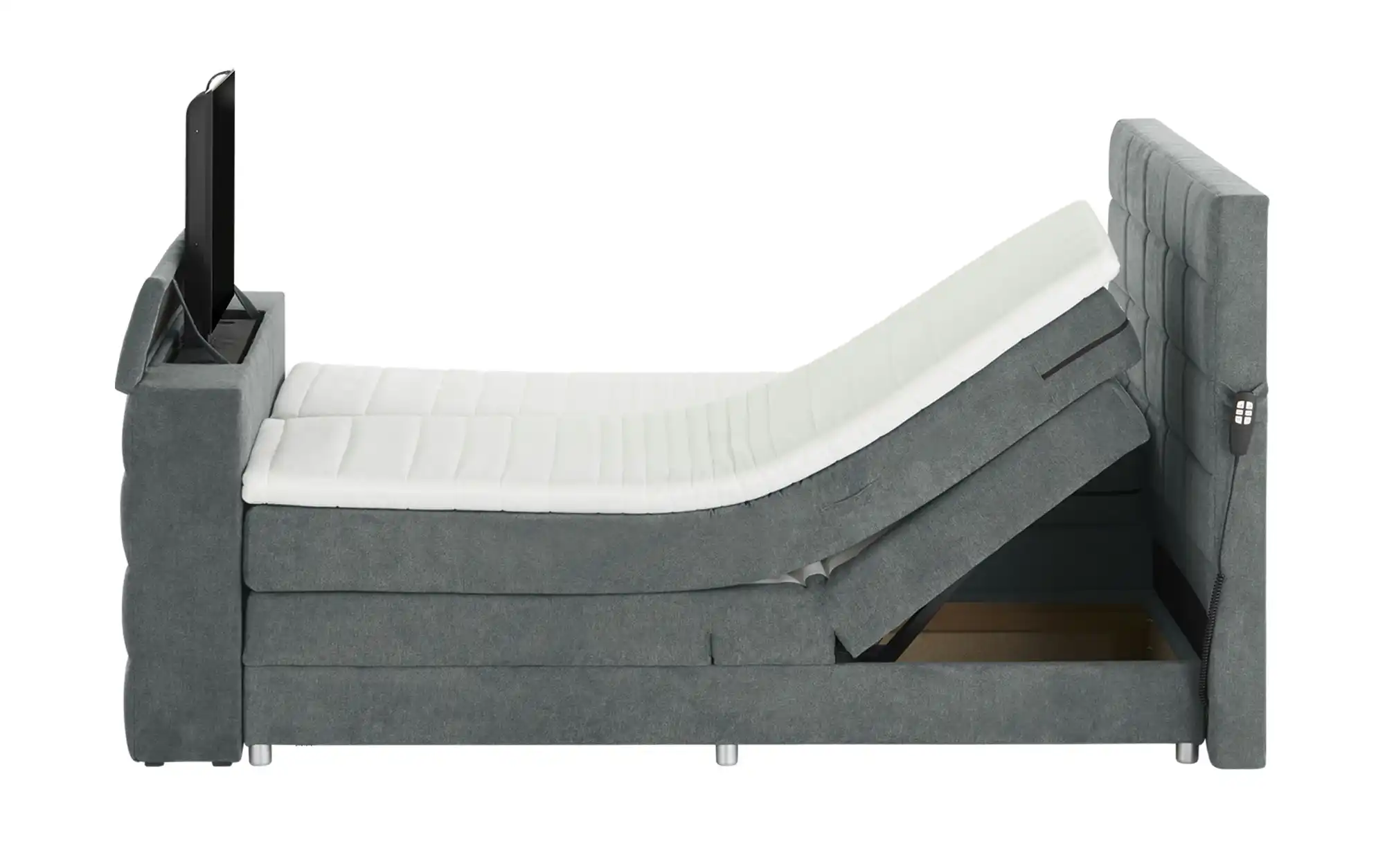 uno TV-Motor-Boxspringbett mit motorischer TV-Halterung Dillon 2