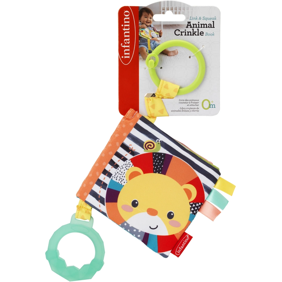 Infantino Link & Crinkle Tierzahlenbuch