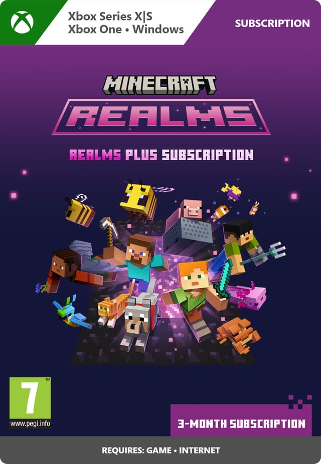 Minecraft Realms Plus 3-Month Subscription