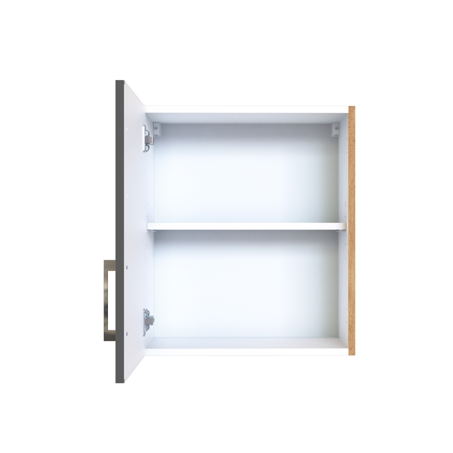 Hängeschrank SORRENTO - anthrazit - Wotan Eiche - 50 cm breit