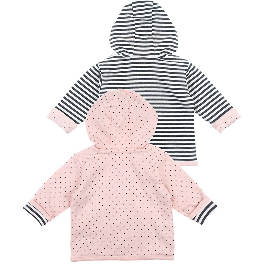 Feetje Wendejacke mit Kapuze Dots anthrazit-melange