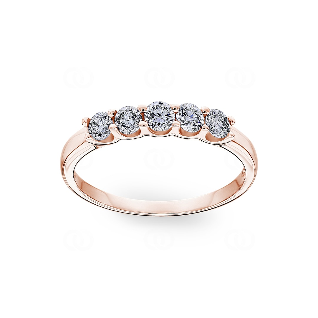 0.51 Karat Diamanten Damenring 750/18 K Roségold