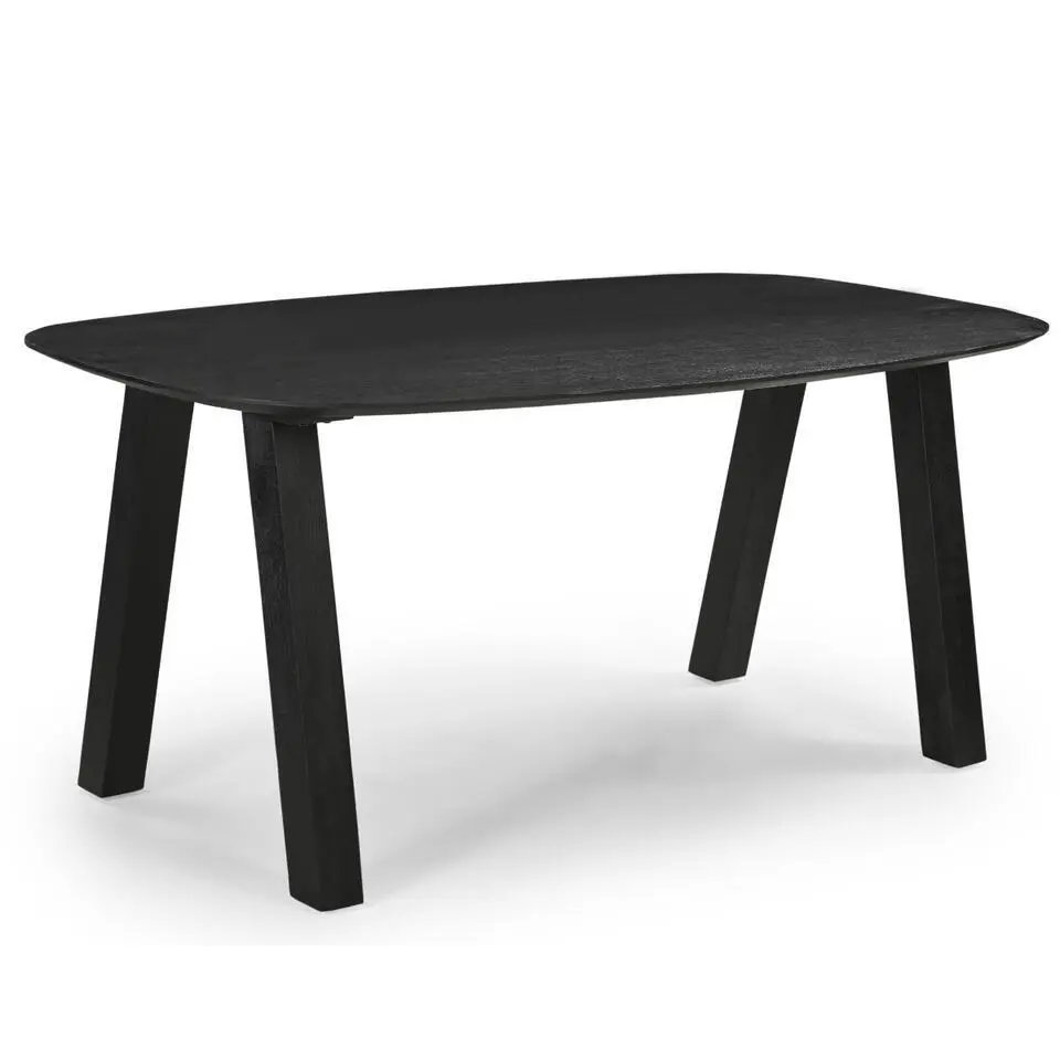Eettafel Deens Ovaal 200cm - Zwart Mangohout - Sensi