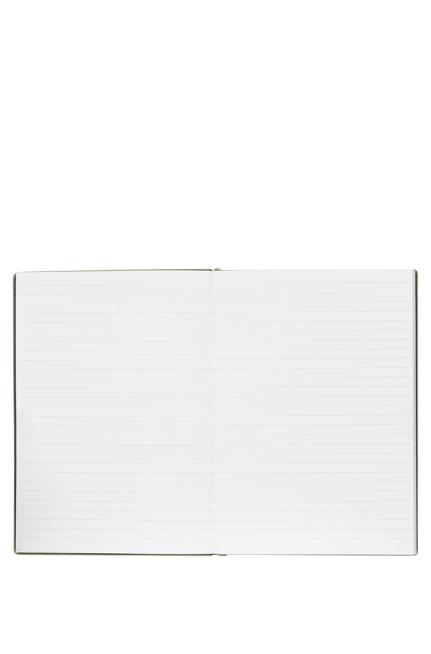 Caderno BOSS A5 preto-cáqui em couro sintético granulado