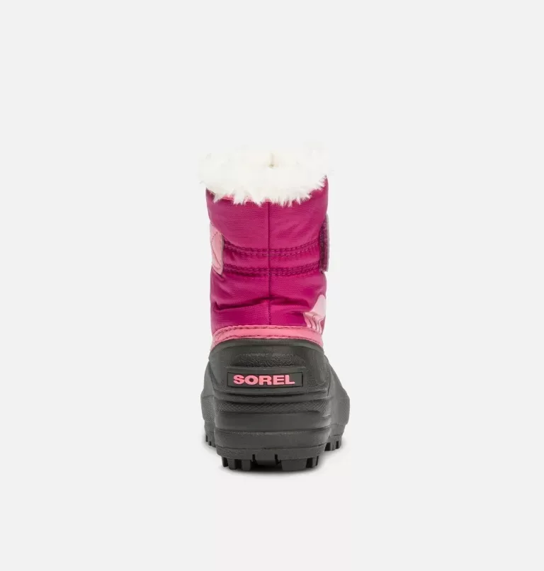 Sorel Toddler Snow Commander Boot Tropic Pink, Deep Blush