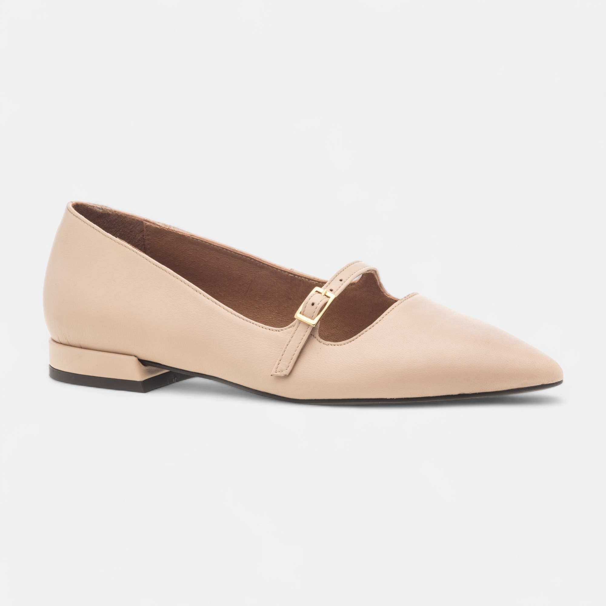 Ballerines Femme en cuir neutre