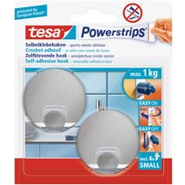 Powerstrips Crochet adhésif SMALL, métal, rond