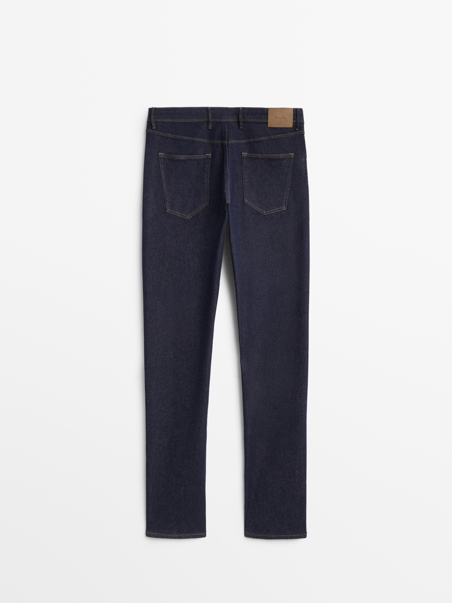 Calça jeans slim fit com zíper aberto - INDIGO