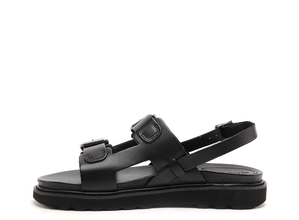 Kickers nu pieds plats femme neosummer noir