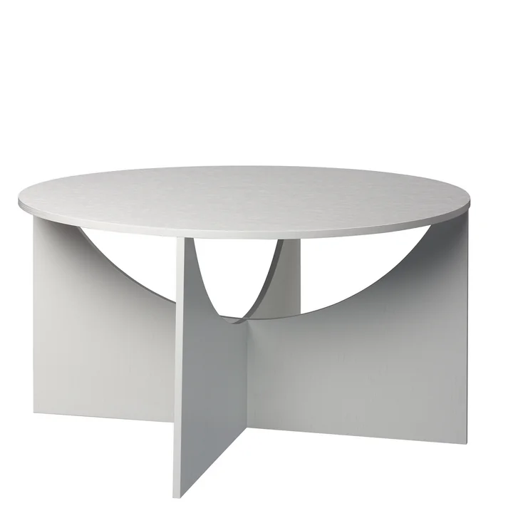 e15 - Charlotte Couchtisch, H 40 cm, signalweiss