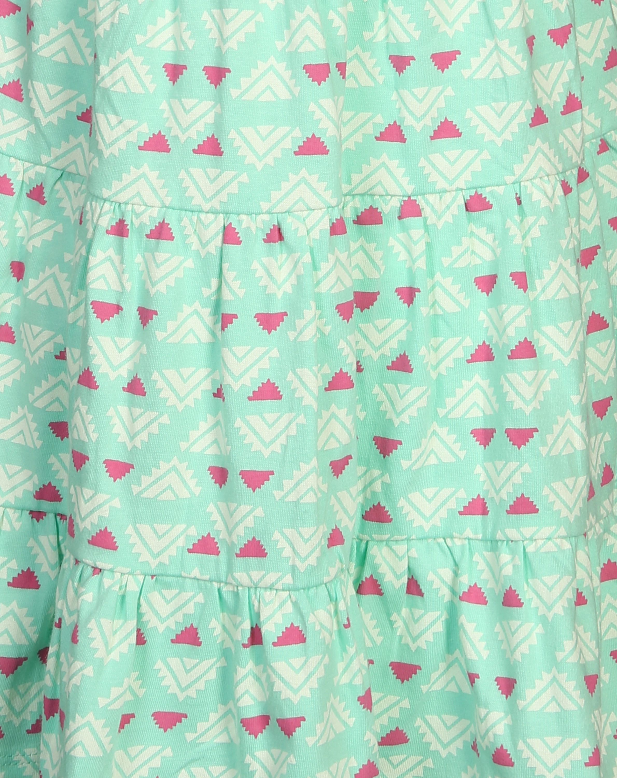 Kleid ETHNO mit Flügelärmeln in mint