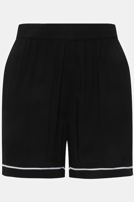 Schlafanzug, Zweiteiler, Pyjama-Look, Langarm, Shorts