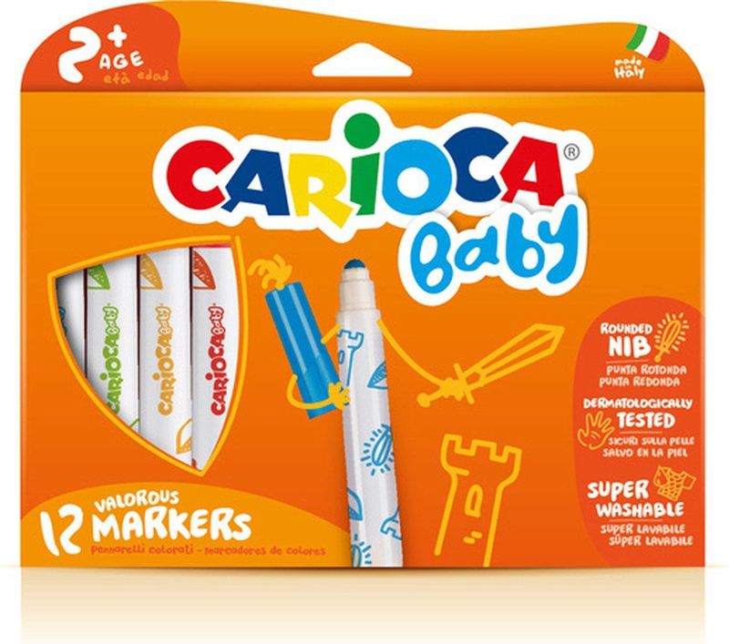 Viltstift carioca baby ass | Set a 12 stuk