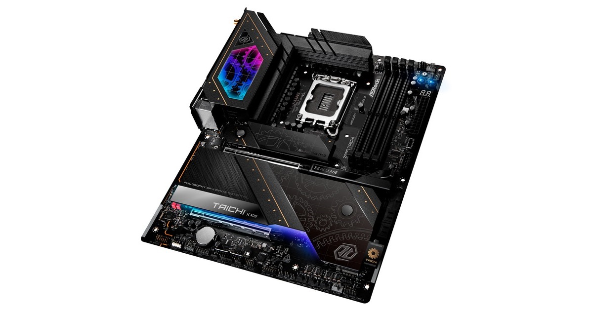 ASRockZ890 Taichi socket 1851 moederbord  (Zwart, RAID, 5Gb-LAN, 2.5Gb-LAN, WLAN, BT, Sound, ATX)