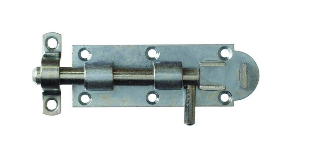 SKYVELÅSPN BESLAG GALVANISERT 130MM RD. 14,0X8,5MM MESSING