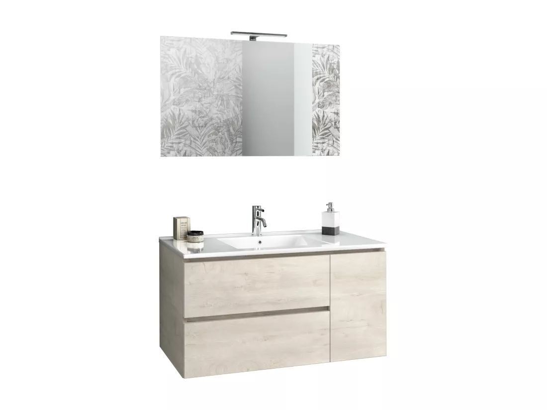 Ensemble salle de bain 4 pièces NETTUNO chêne alaska