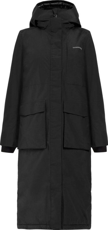 Didriksons - LEYA - Dames Outdoorjas - Black - Gewatteerde Parka