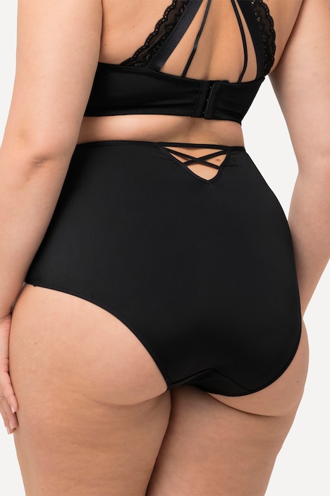 Maxislip, Spitzen-Einsatz, High Waist