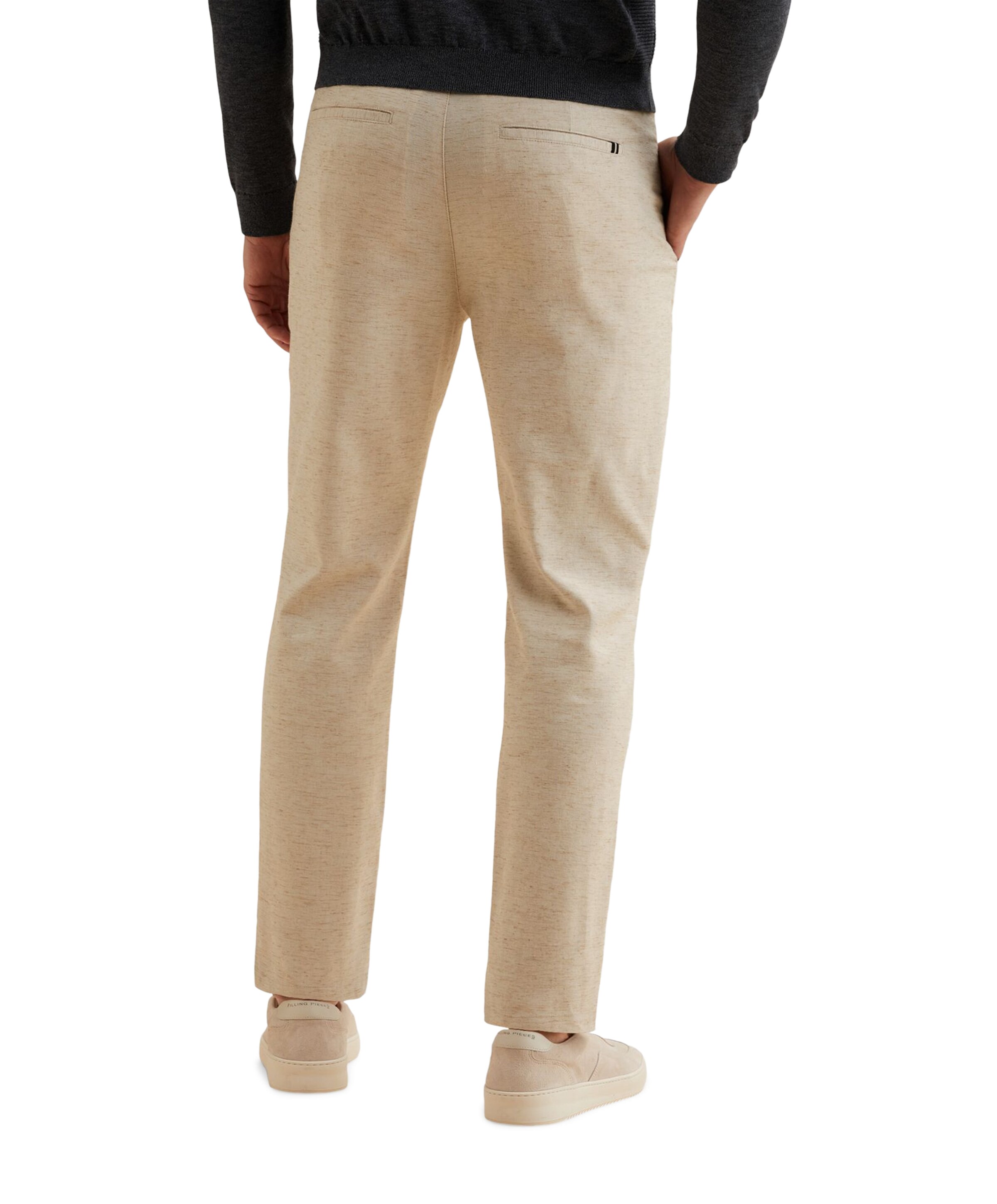 Vanguard V35 RELAXED CHINO LINEN STRETCH heren broek beige