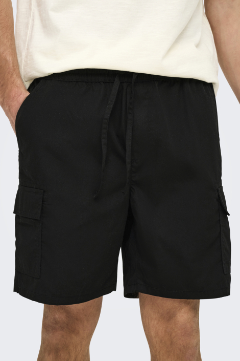 Only & Sons zwarte heren korte broek