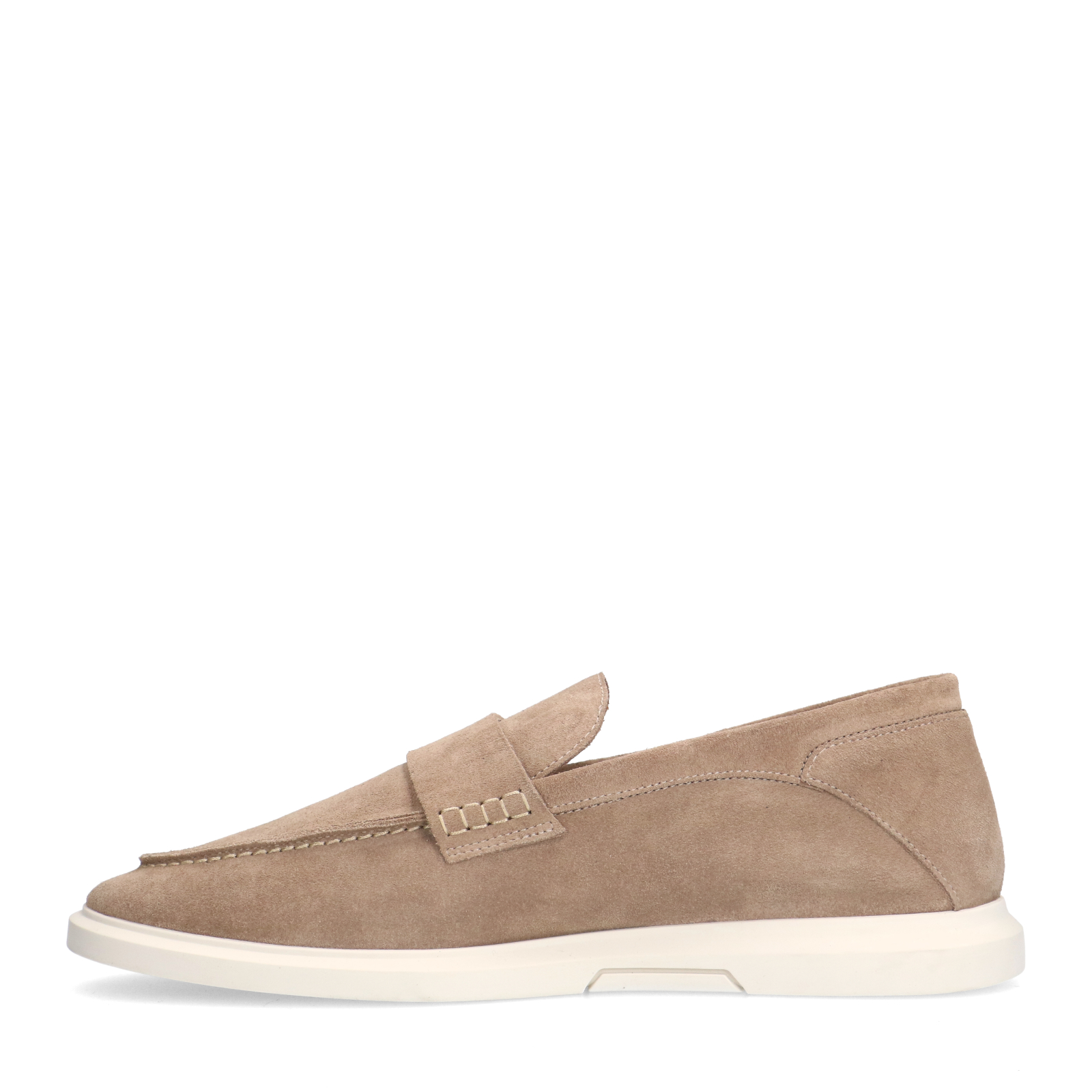 Beige suède loafers