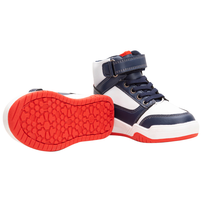 Baskets montantes tricolores avec scratch du 24 au 27