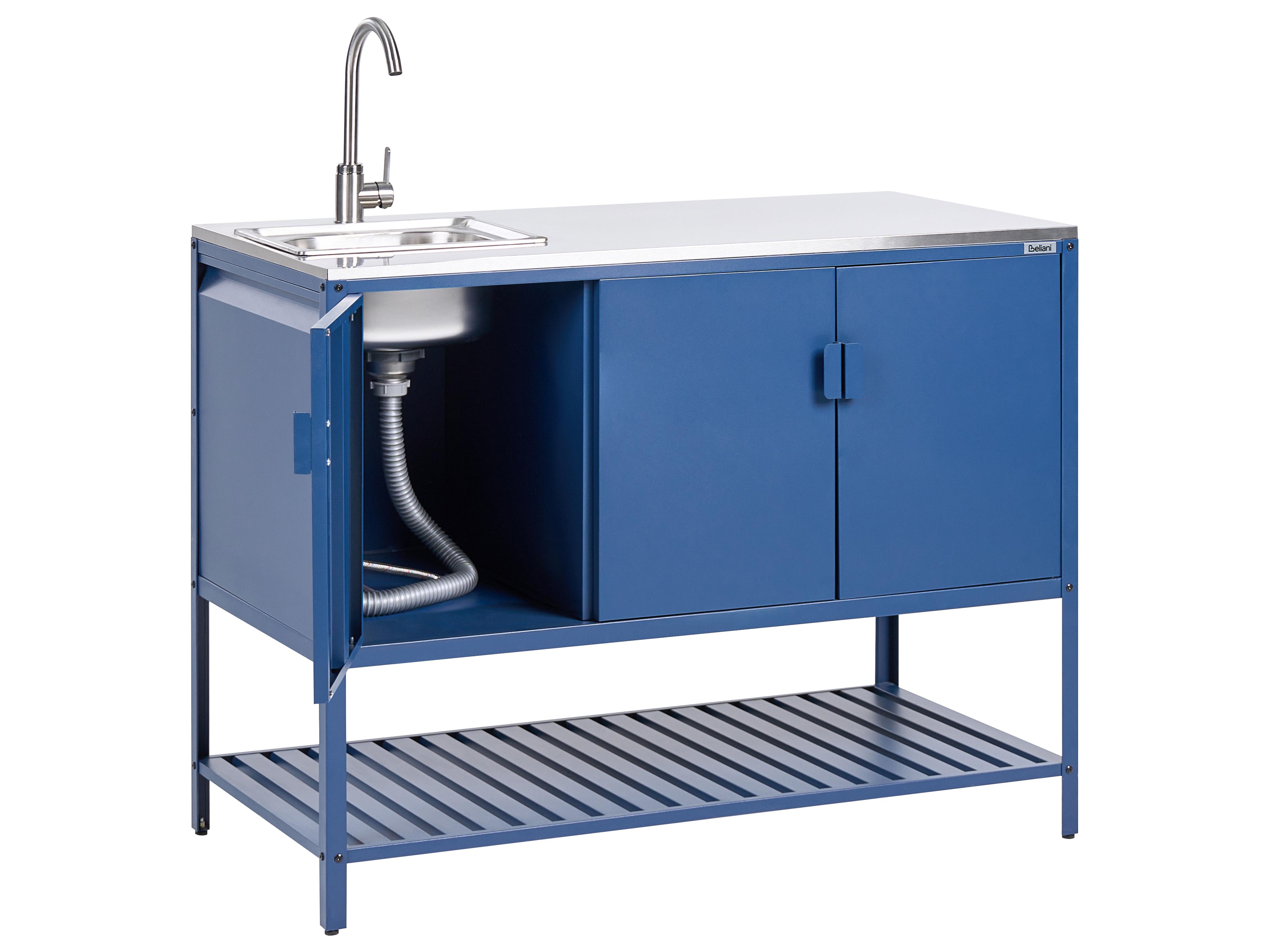 Tuin keukenkast met spoelbak MAENZA Metaal Blauw