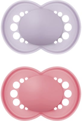 MAM Original Smokker 6-16m 4-Pack, Rosa/Nøytral