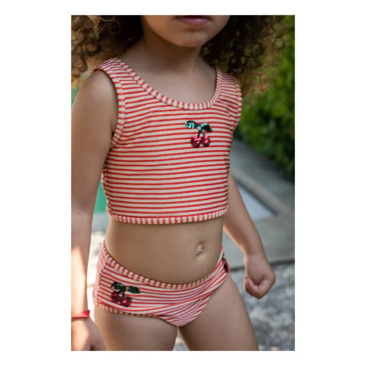 Konges Sløjd Maillot 2 Pièces Jade Pailleté | Terracotta