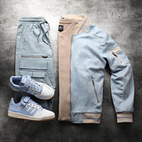 Veste Bomber Bleu Clair