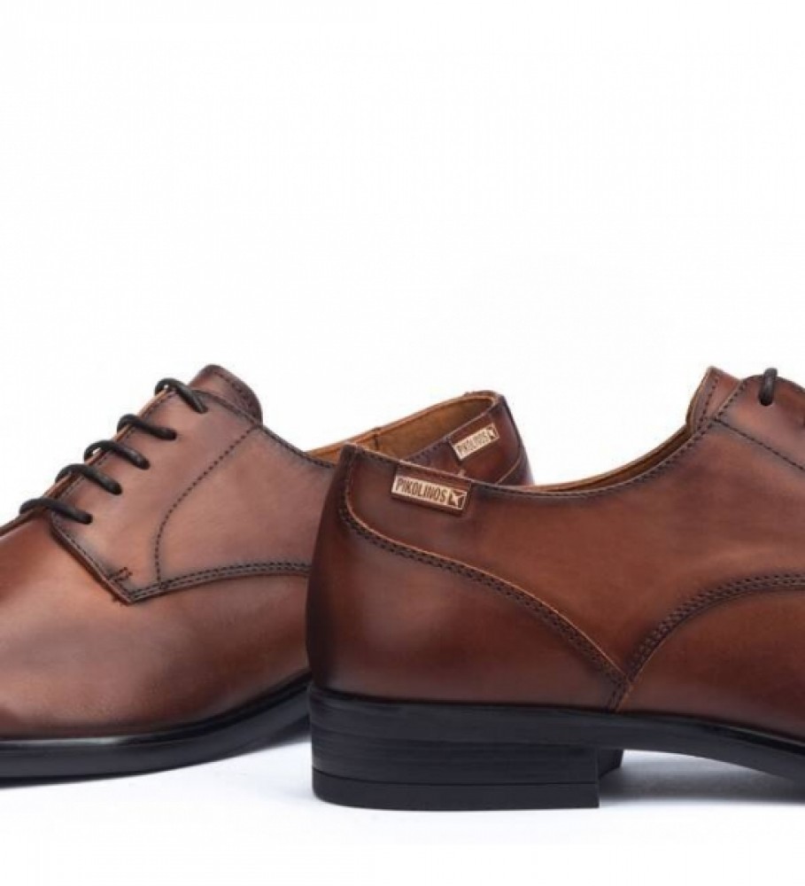 Sapatos Pikolinos Bristol em couro marrom