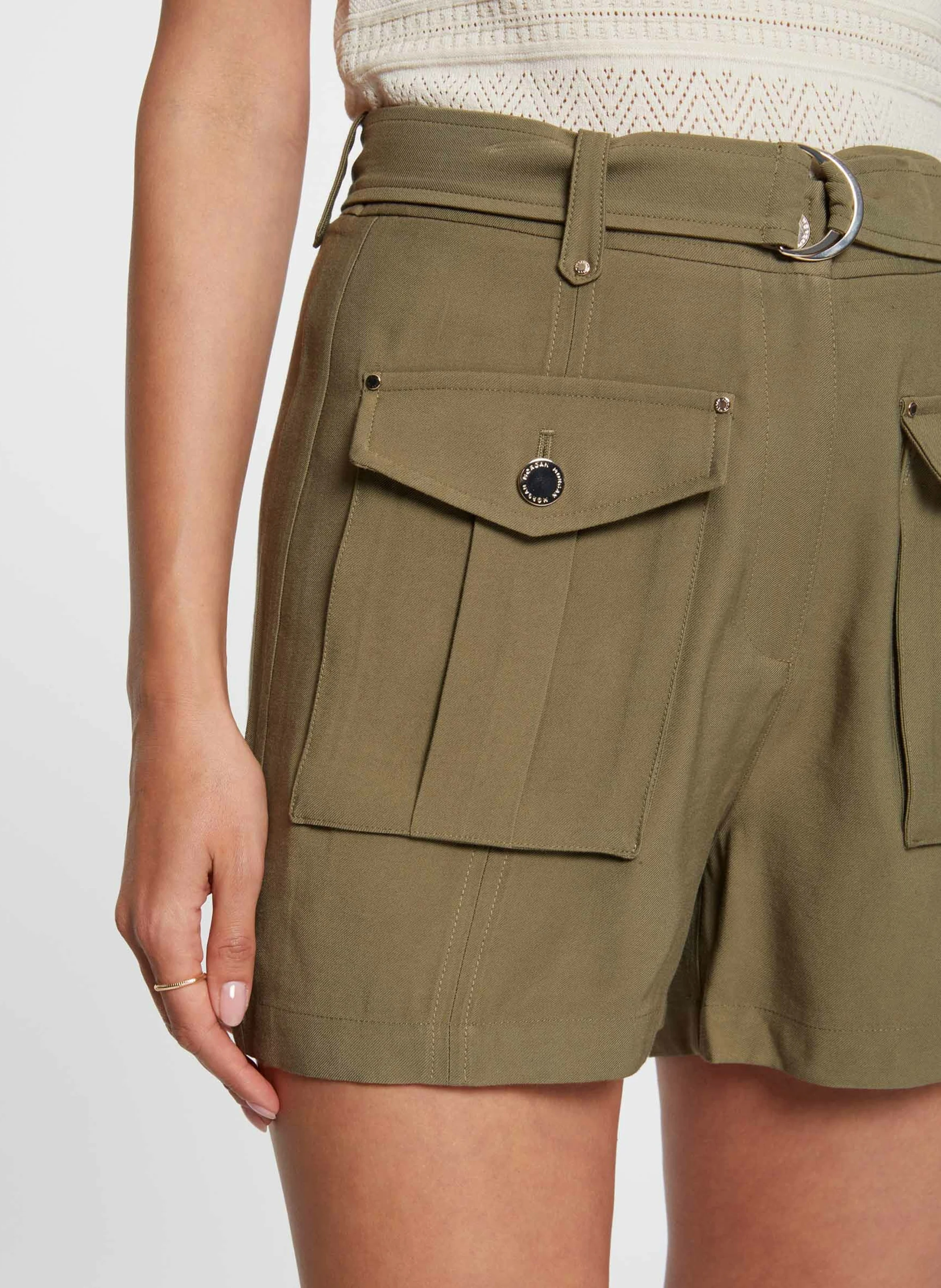 SHADY - Short ajusté taille haute | Vert