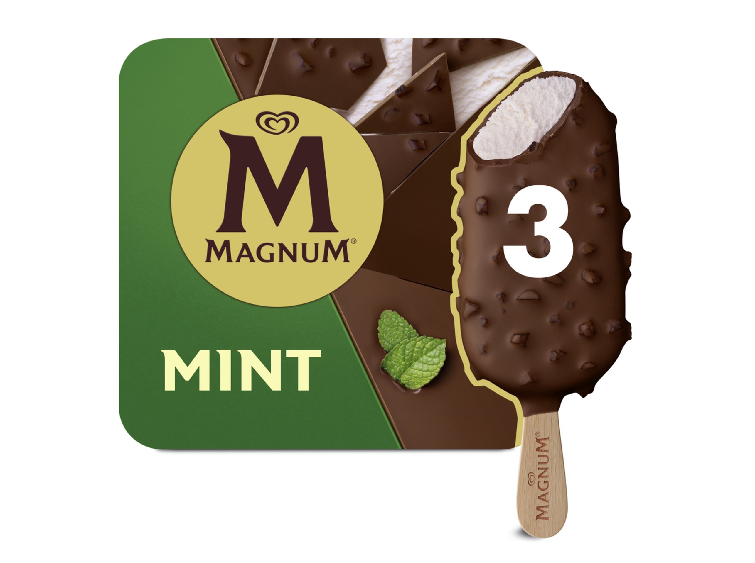 GELADO MAGNUM MENTA 3X100 ML