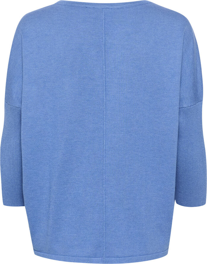 Saint Tropez A2561, MilaSZ R-Neck Pullover Dutch blue melange