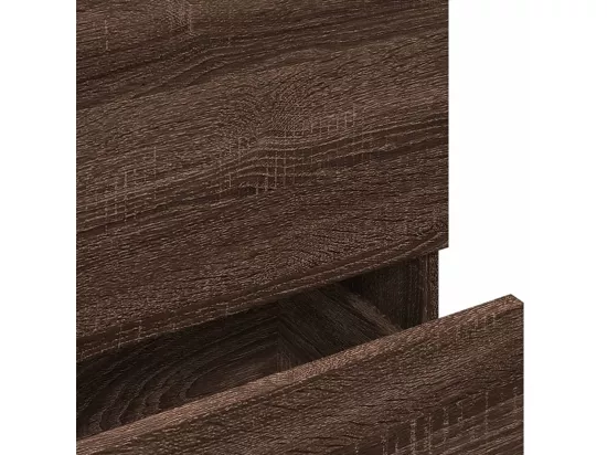 Armoire d'évier chêne marron 78x37x59 cm bois d'ingénierie
