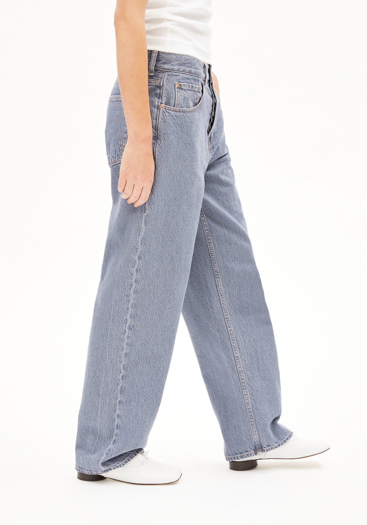 Armedangels Damen-Jeans Haayi Fog