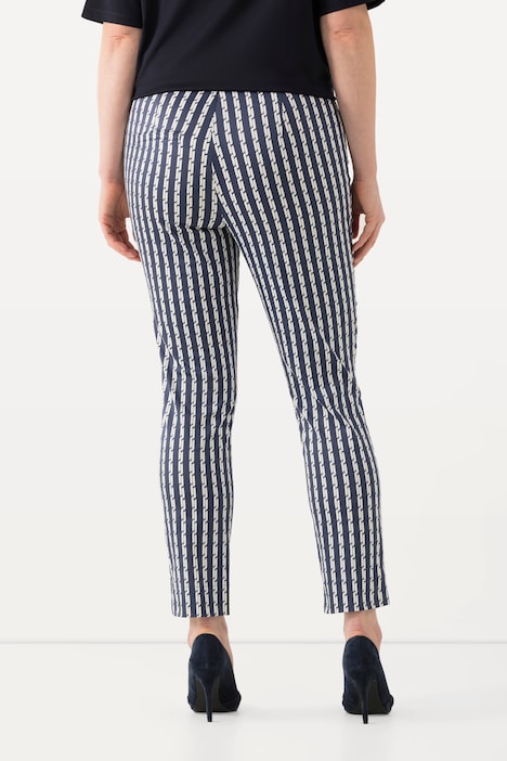 Bengalinhose Sienna, schmales Bein, Elastikbund, Stretch