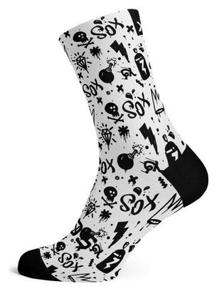 Paire de Chaussettes - Doodle White Socks