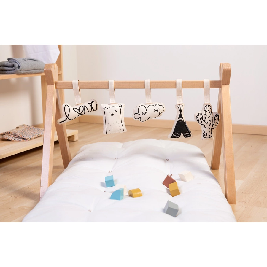 CHILDHOME Tipi Play Gym Holz, natur