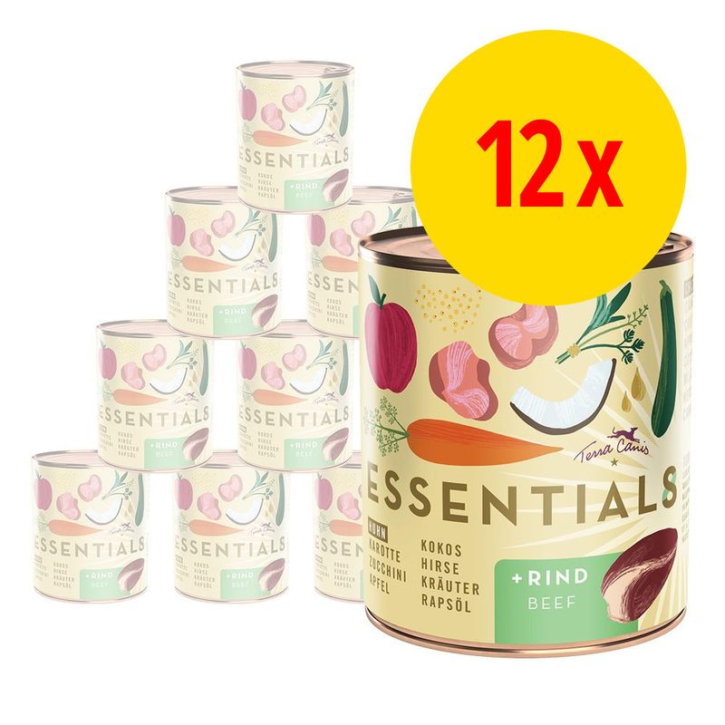 Lot Terra Canis Essential 8+ 12 x 780 g