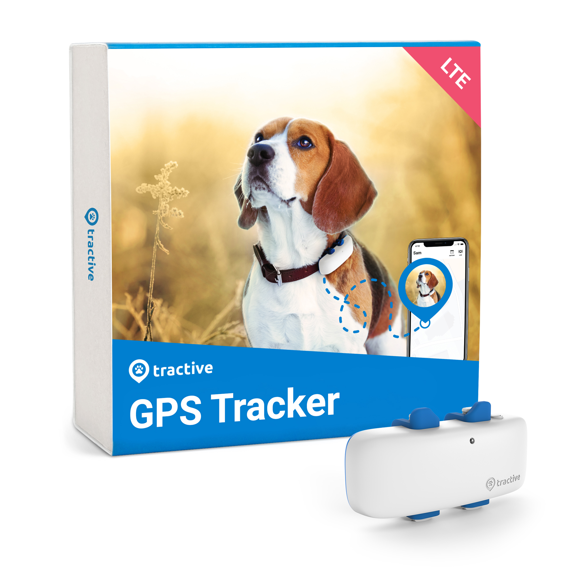 Tractive GPS Dog 4 Tracker for Dogs with Activity Tracking | EXCL. ABO