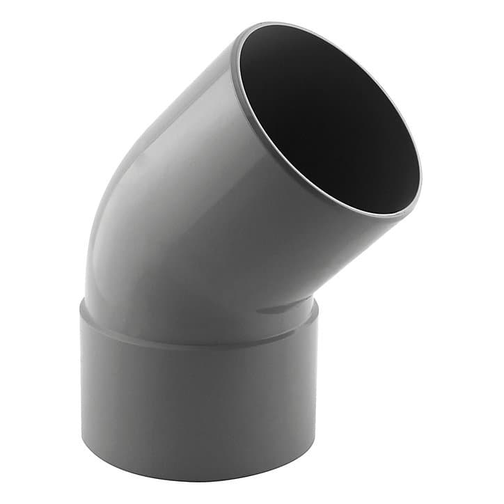 Coude 45° mâle femelle Fitt PVC ø100 mm
