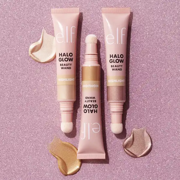 Halo Glow Highlight Beauty Wand Champagne Campaign