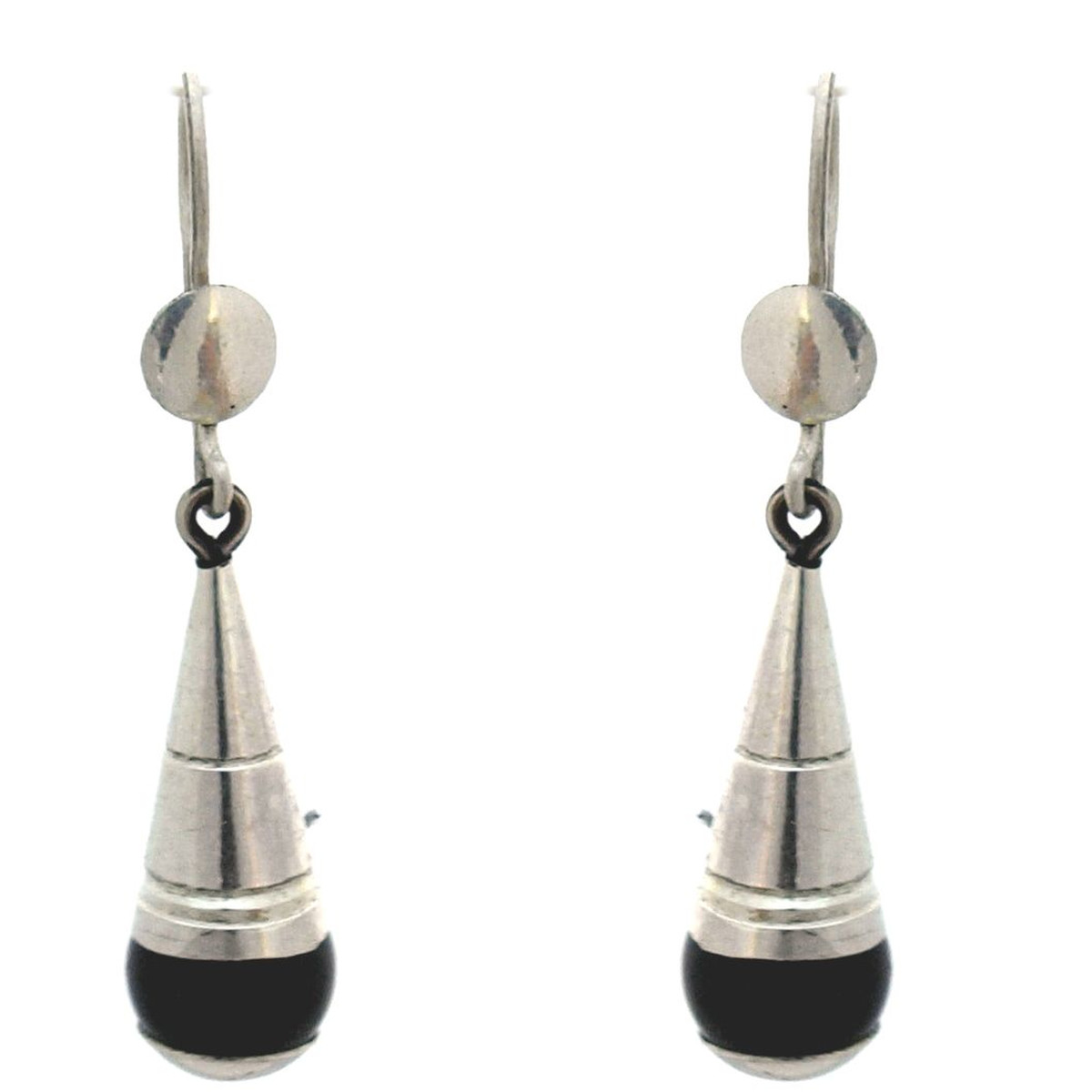 boucles d'oreilles touareg argent onyx