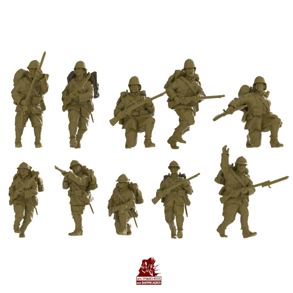 Infanterie Française avec havresacs