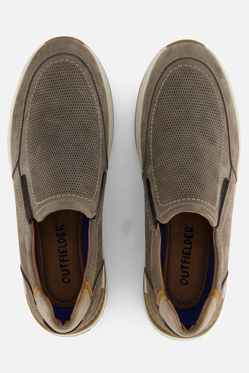 Outfielder Instappers taupe Nubuck